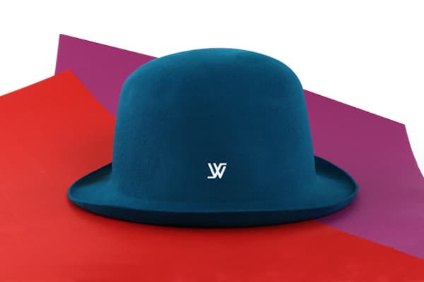 WHITE SANDS Macaron Wool Felt Hat One Size Blue